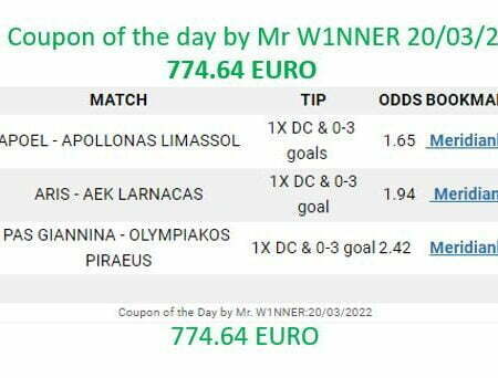 ￼Coupon of the Day by Mr. W1NNER:20/03/2022